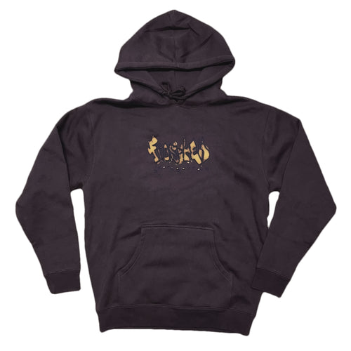 FROSTED - PAINTBRUSH LOGO HOODIE (BROWN)